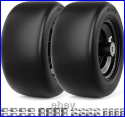 11X6.00-5 Flat Free Lawn Mower Tire and Wheel, 11X6X5 Solid Front Tires for Zero