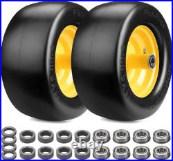 11X6.00-5 Flat Free Tire, 2 Pcs 11X6.00-5 Tires for Zero Turn Mower, 11X6-5 Lawn