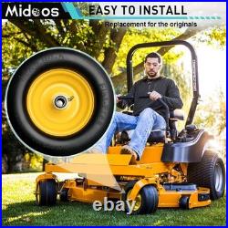 11X6.00-5 Flat Free Tire, 2 Pcs 11X6.00-5 Tires for Zero Turn Mower, 11X6-5 Lawn