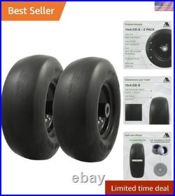 11x4.00-5 Smooth Tread Flat-Free Tire Set for Zero Turn Mower Easy Install
