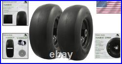 11x4.00-5 Smooth Tread Flat-Free Tire Set for Zero Turn Mower Easy Install