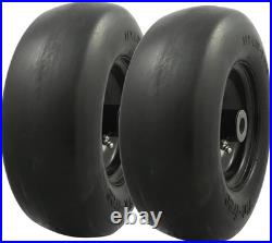 11x4.00-5 Smooth Tread Flat-Free Tire Set for Zero Turn Mower Easy Install