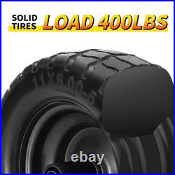 11x6.00-5 Flat Free Lawn Mower Tires 2Pk for Zero Turn Mowers Load 400lbs 11x6.00-5 Flat Free Lawn Mower Tires 2Pk for Zero Turn Mowers Load 400lbs