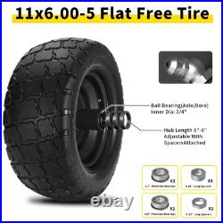 11x6.00-5 Flat Free Lawn Mower Tires 2Pk for Zero Turn Mowers Load 400lbs 11x6.00-5 Flat Free Lawn Mower Tires 2Pk for Zero Turn Mowers Load 400lbs