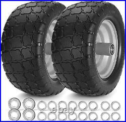 11x6.00-5 Flat Free Tires With 5/8 and 3/4. Zero Turn Mower Front Tires