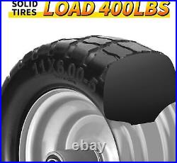 11x6.00-5 Flat Free Tires With 5/8 and 3/4. Zero Turn Mower Front Tires