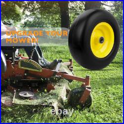 13X5.00-6 Flat-Free Lawn Mower Tire & Wheel Set of 2, Zero-Turn Mower