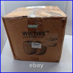 13X6.50-6 Flat-Free Lawn Mower Tire & Wheel Set of 2, Zero-Turn Mower Front Tire