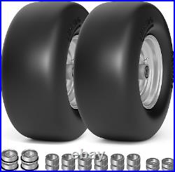 13X6.5-6 Flat Free Lawn Tires, Zero Turn Mower Assembly for Commercial Garden La