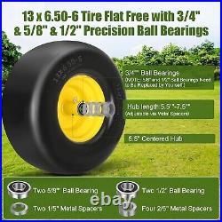 13x6.50-6 Lawn Mower Tires 13x6.50-6 Tires Flat Free for Zero Turn Lawn Mower