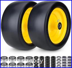 13x6.50-6 Lawn Mower Tires Flat Free, 2pcs 13x6.5-6 Zero Turn Mower Front Tire W