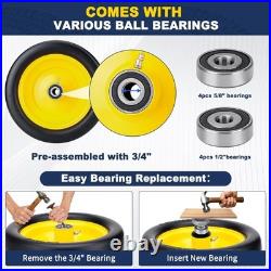 13x6.50-6 Lawn Mower Tires Flat Free, 2pcs 13x6.5-6 Zero Turn Mower Front Tire W