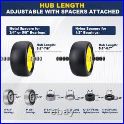 13x6.50-6 Lawn Mower Tires Flat Free, 2pcs 13x6.5-6 Zero Turn Mower Front Tire W