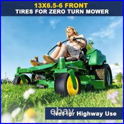 13x6.50-6 Lawn Mower Tires Flat Free, 2pcs 13x6.5-6 Zero Turn Mower Front Tire W