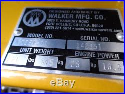17 Walker Mower MT25i with 48 GHS Deck