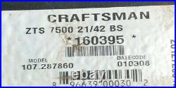 1 Craftsman zero turn mower 42 zts7500 HYDRO GEAR TRANSMISSION