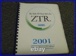 2001 Dixon 6025 & 7025 ZTR Zero Turn Mower Service Repair Training Manual