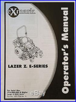 2014 Exmark Lazer Z E-series 60 Inch Zero Turn Mower Only 94 Hours