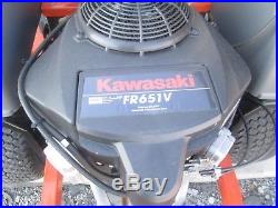2014 Husqvarna zeroturn 46 deck 21.5 HP Kawasaki used mower only 62 hours