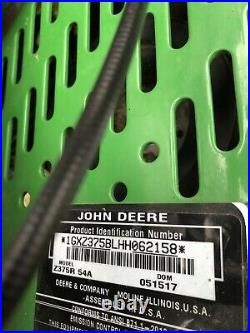 2017 John Deere Z375R Zero Turn Lawn Mower With54 Deck Briggs25HP Engine