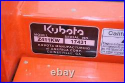2020 Kubota Z411KW Zero Turn Lawn Mower with Grass Catcher &Counter Only 16 Hours