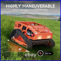 21 Hybrid Remote Control Lawn Mower Zero Turn Crawler for Lawn Mowing 0.25 Acre