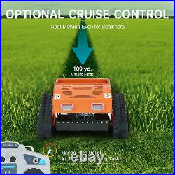 21 Hybrid Remote Control Lawn Mower Zero Turn Crawler for Lawn Mowing 0.25 Acre