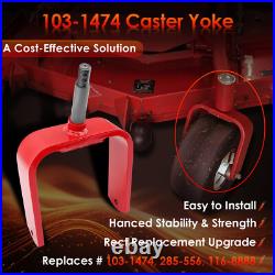 2X Caster Yoke For 52 60 72 Exmark Lazer Z Triton Next Lazer Z Toro Z Master