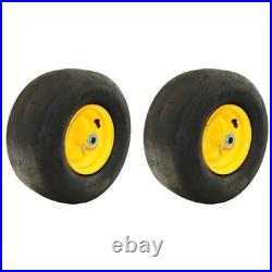 (2) 13x6.50-6 Smooth Wheel Assembly Fits John Deere Zero Turn Mower Z950A Z950M
