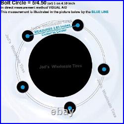 2 22x11.00-10 Aggressive Tire Rim Wheel Assemblies some Grasshopper 700 Series