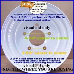 2 22x11.00-10 Aggressive Tire Rim Wheel Assemblies some Grasshopper 700 Series