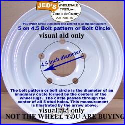 2 22x11.00-10 Aggressive Tire Rim Wheel Assemblies some Grasshopper 700 Series