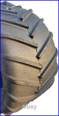 2 22x11.00-10 Aggressive Tire Rim Wheel Assemblies some Grasshopper 700 Series