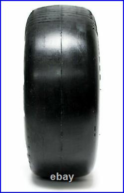 2 New 11×4.00-5 Flat-Free Smooth Tires withSteel Rim for Zero Turn Lawn