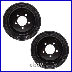 2 Pack 10x7 Wheel Rim for Zero Turn Mower Golf Cart 10 Rim 5x4.5 Bolt Circle