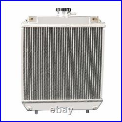 2 ROW Radiator For Kubota GR T TG Lawn Tractors GR2100 G2160 Zero Turn Mowers