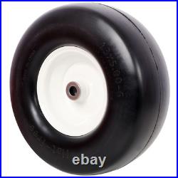2pcs 13x5.00-6 Flat Free Lawn Mower tires, Zero Turn Mower replacement