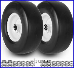 2pcs 13x5.00-6 Flat Free Lawn Mower tires Zero Turn Mower replacement Soli