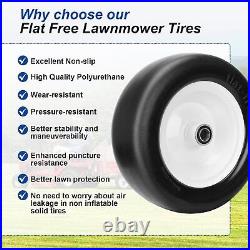 2pcs 13x5.00-6 Flat Free Lawn Mower tires Zero Turn Mower replacement Soli