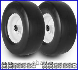 2pcs 13x5.00-6 Flat Free Lawn Mower tires Zero Turn Mower replacement Solid