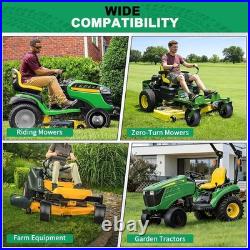 2pcs 13x6.50-6 Flat Free Lawn Mower Tires and Wheels, 13x6.5-6 Zero Turn Mower