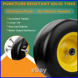 2x 13x6.50-6 Front Flat Free Tire Wheel Set with Bearings For Zero-Turn Lawn Mower 2x 13x6.50-6 Front Flat Free Tire Wheel Set with Bearings For Zero-Turn Lawn Mower
