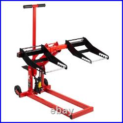 300 lbs Adjustable Lawn Mower Lift Jack with Safety Lock, for Tractors, Atvs 300 lbs Adjustable Lawn Mower Lift Jack with Safety Lock, for Tractors, Atvs