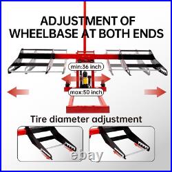 300 lbs Adjustable Lawn Mower Lift Jack with Safety Lock, for Tractors, Atvs
