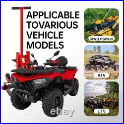 300 lbs Adjustable Zero Turn Lawn Mower, ATV Hydraulic Lift Jack