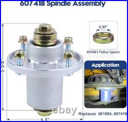 3 Pack 601804 Spindle Assembly 604664 Pulley Replaces Hustler Zero Turn Mower