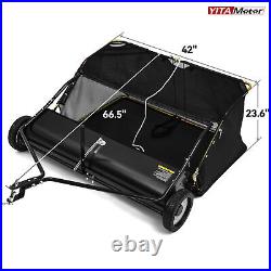 42 Tow Behind Lawn Sweeper Leaf Collector Grass Sweeper Large Hopper 20 Cu Ft 42 Tow Behind Lawn Sweeper Leaf Collector Grass Sweeper Large Hopper 20 Cu Ft