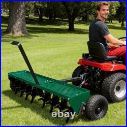 48Plug Aerator Tow Behind Heavy Duty Lawn & Farm Aerator with32 Steel Tines 48Plug Aerator Tow Behind Heavy Duty Lawn & Farm Aerator with32 Steel Tines