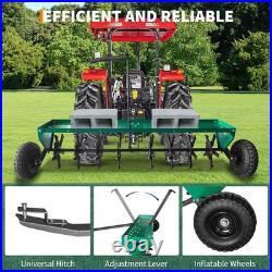 48Plug Aerator Tow Behind Heavy Duty Lawn & Farm Aerator with32 Steel Tines