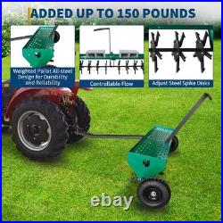48Plug Aerator Tow Behind Heavy Duty Lawn & Farm Aerator with32 Steel Tines
